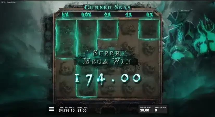 Cursed Seas slot screenshot 