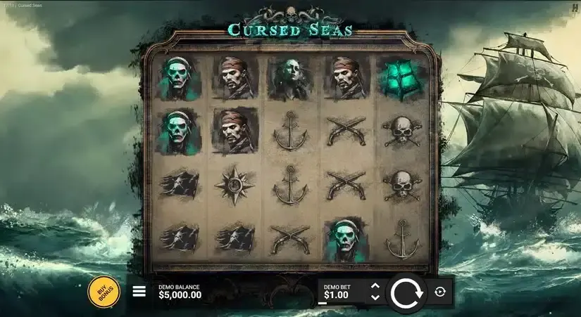 Cursed Seas slot screenshot 