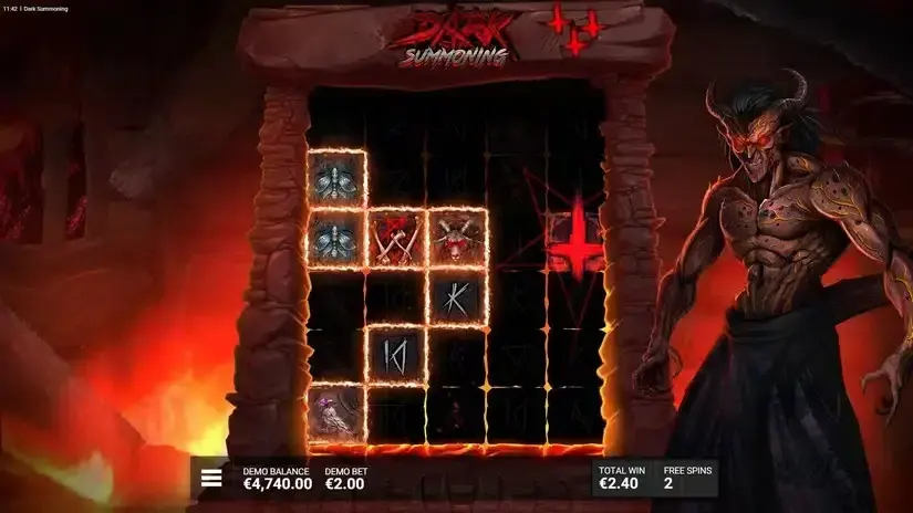 Dark Summoning slot screenshot 3