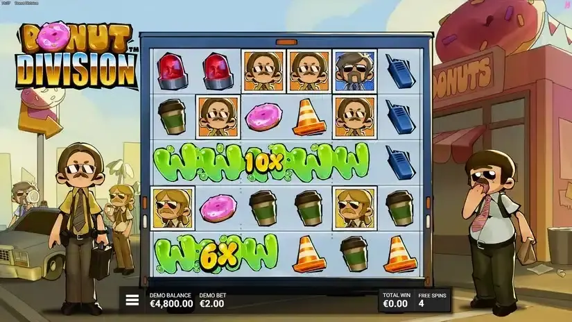 Donut Division slot screenshot 3