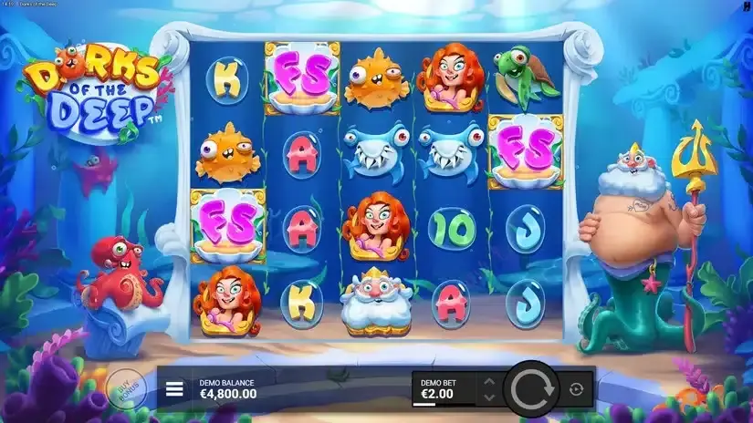 Dorks of the Deep slot screenshot 2