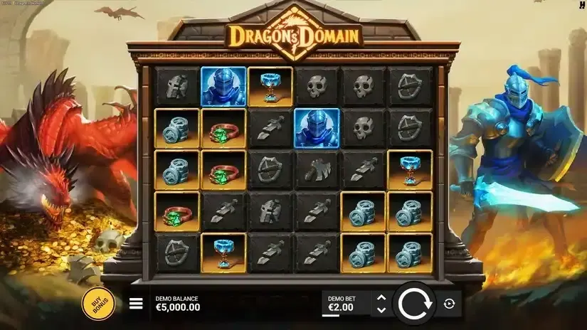 Dragon’s Domain slot screenshot 