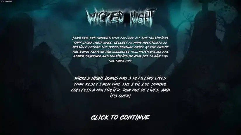 Evil Eyes slot screenshot 4