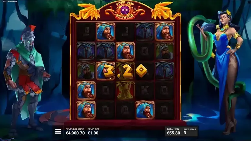 Eye of Medusa slot screenshot 