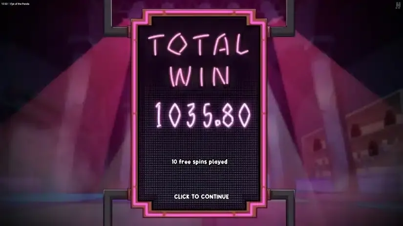 Eye of the Panda slot screenshot 