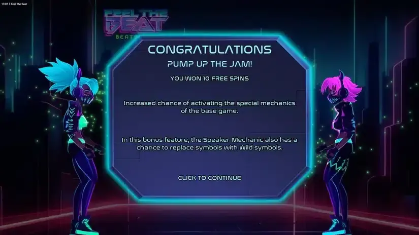 Feel the Beat slot screenshot 3