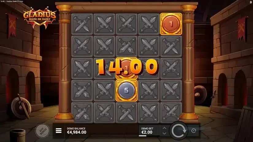 Gladius Death or Glory slot screenshot 3