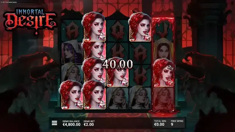 Immortal Desire slot screenshot 4