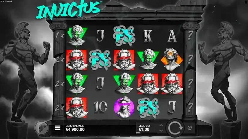 Invictus slot screenshot 2