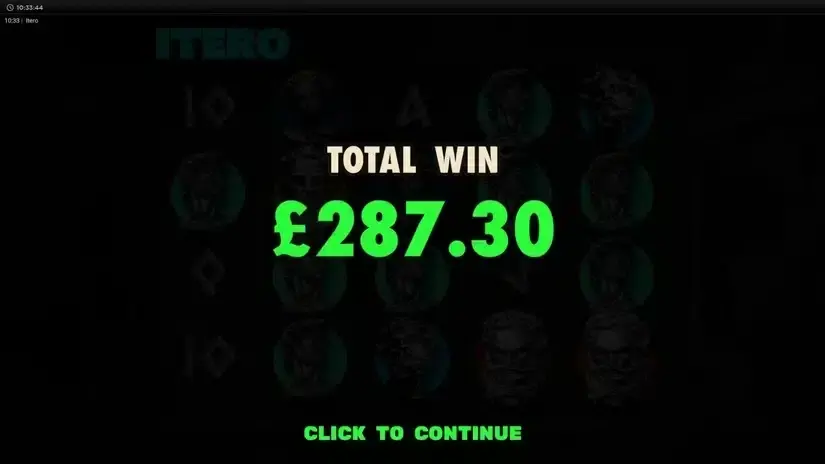 Itero slot screenshot 