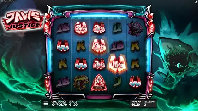 Jaws of Justice slot screenshot 