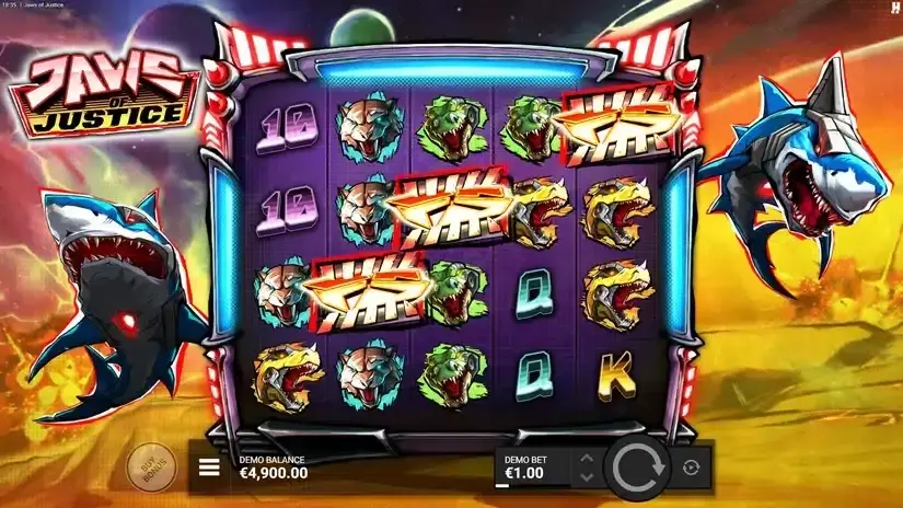 Jaws of Justice slot screenshot 2