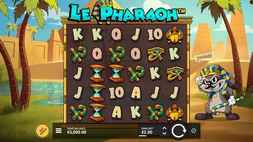Le Pharaoh slot screenshot 