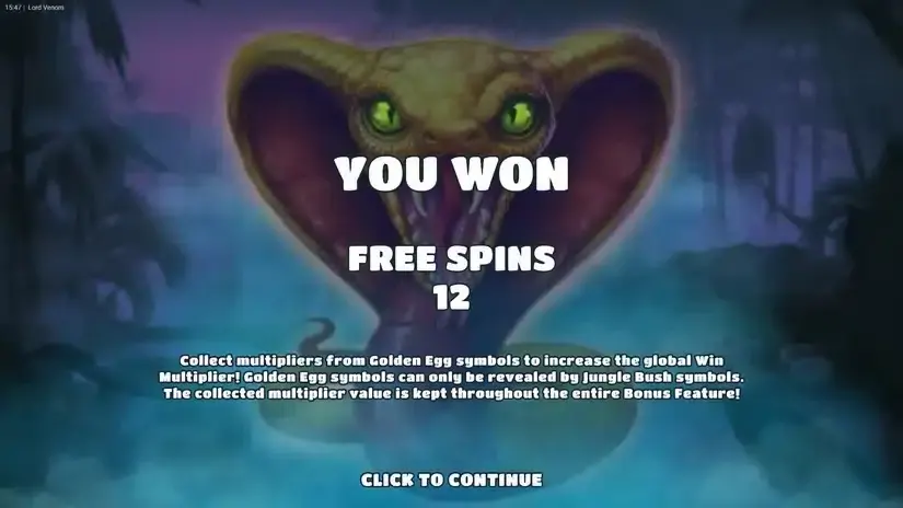 Lord Venom slot screenshot 3