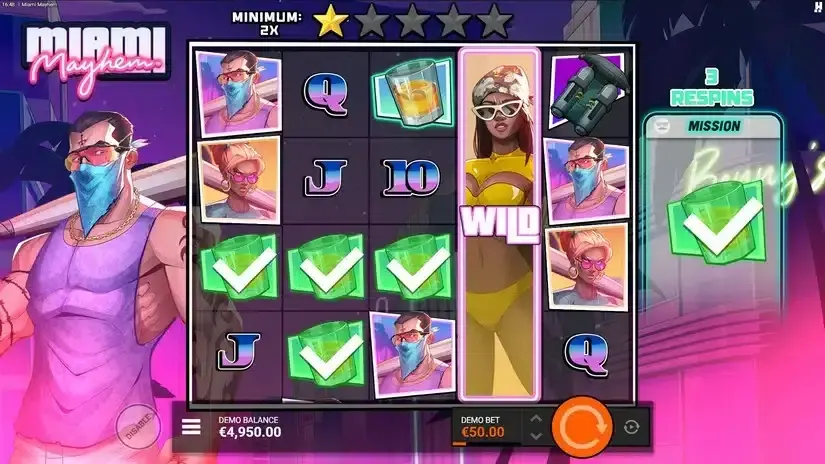 Miami Mayhem slot screenshot 3