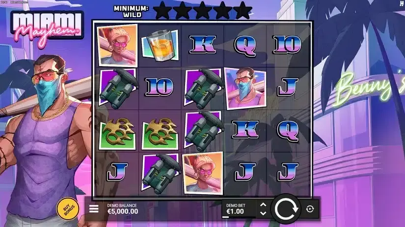 Miami Mayhem slot screenshot 
