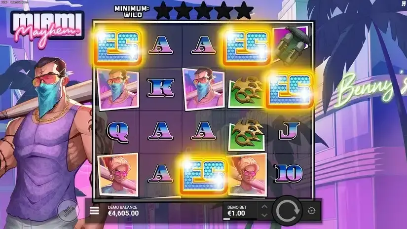 Miami Mayhem slot screenshot 4