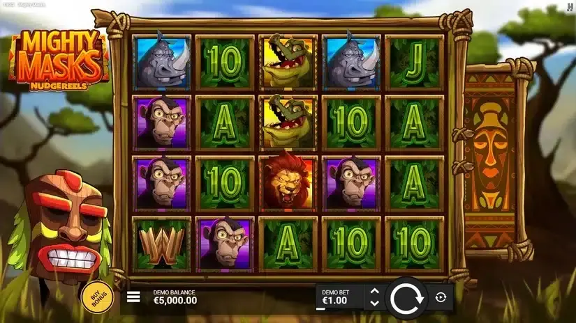 Mighty Masks slot screenshot 