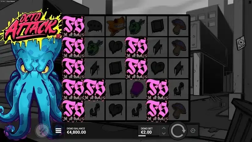 Octo Attack slot screenshot 2