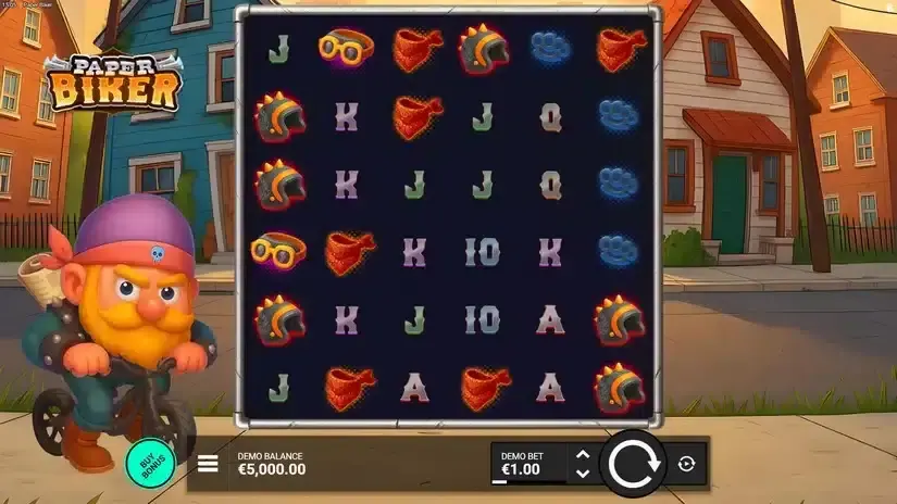 Paper Biker slot screenshot 