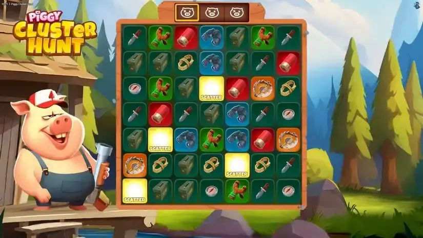Piggy Cluster Hunt slot screenshot 2