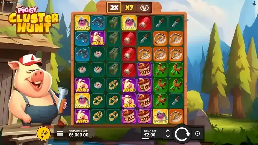Piggy Cluster Hunt slot screenshot 