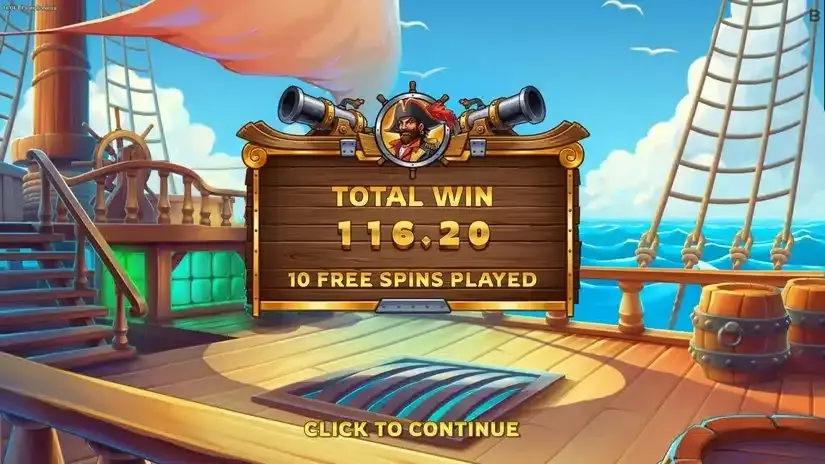 Pirate Bonanza slot screenshot 