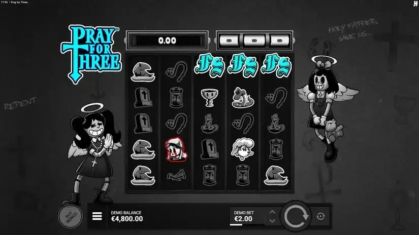 Pray For Three slot screenshot 2