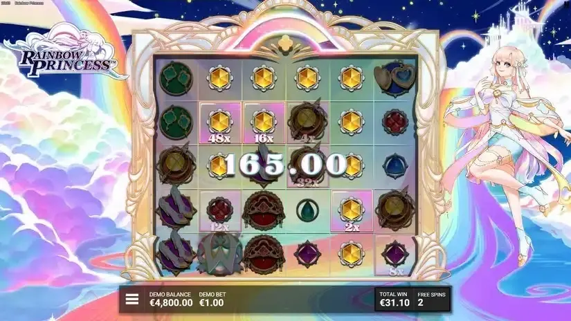 Rainbow Princess slot screenshot 