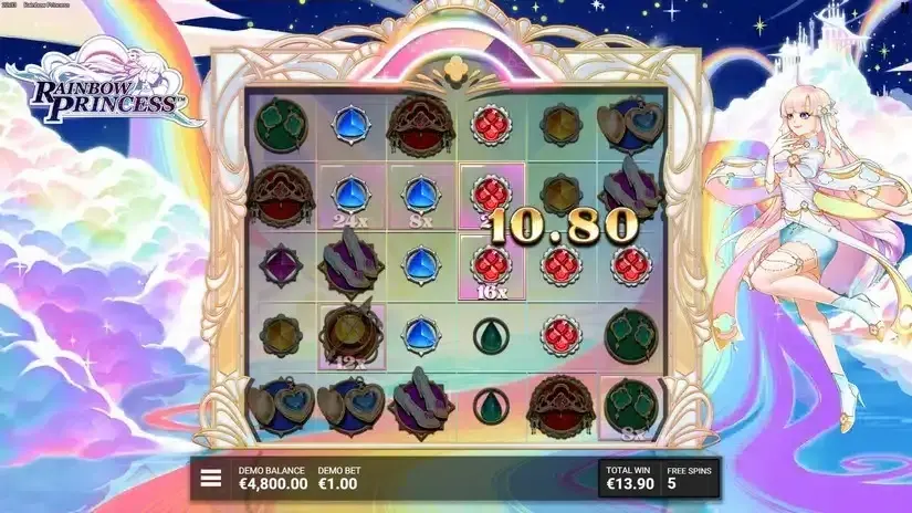 Rainbow Princess slot screenshot 5
