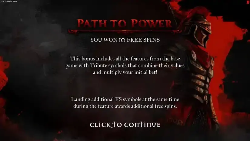 Reign of Rome slot screenshot 3