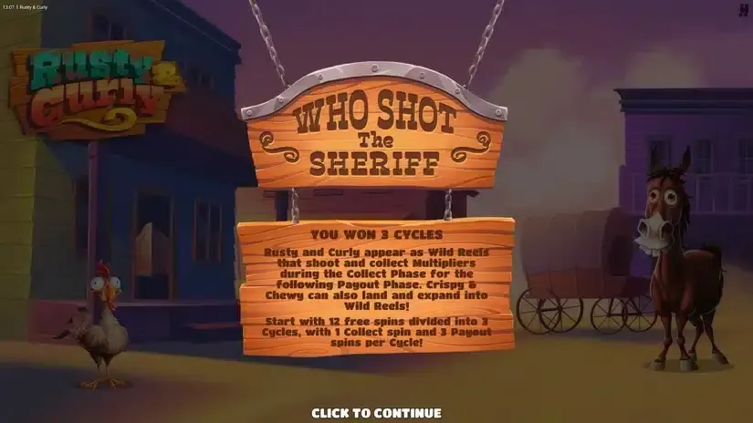 Rusty & Curly slot screenshot 3