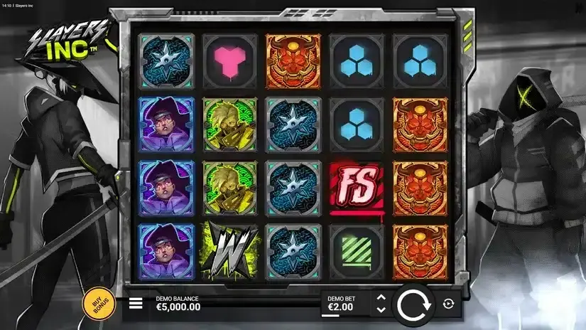 Slayers Inc slot screenshot 