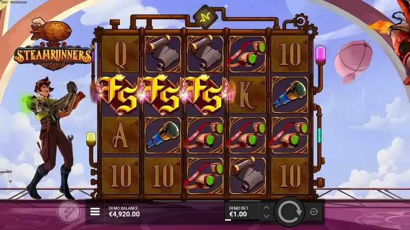 Steamrunners slot screenshot 2