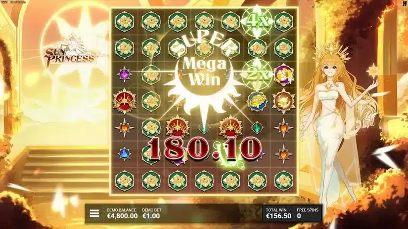 Sun Princess slot screenshot 