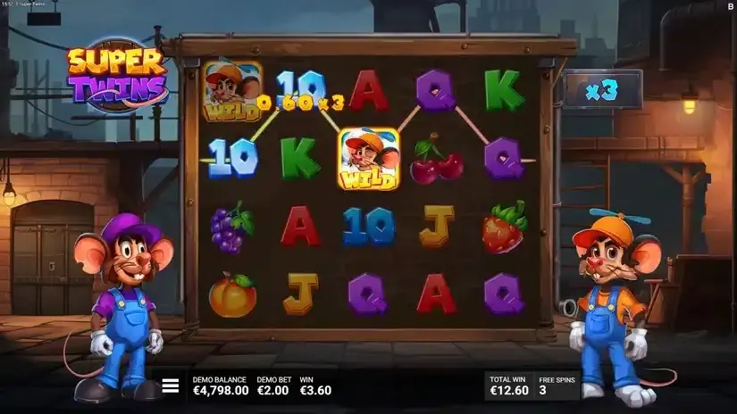 Super Twins slot screenshot 4
