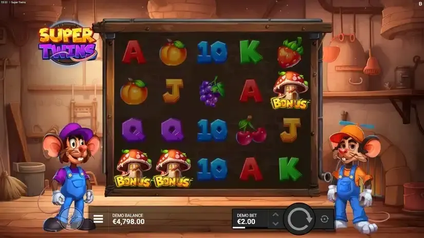 Super Twins slot screenshot 2