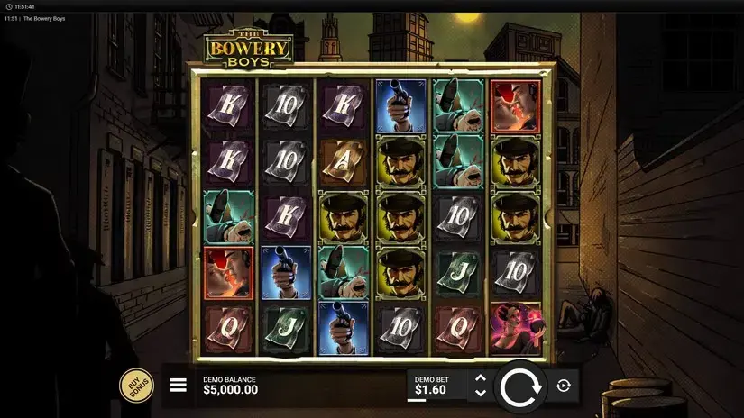 The Bowery Boys slot screenshot