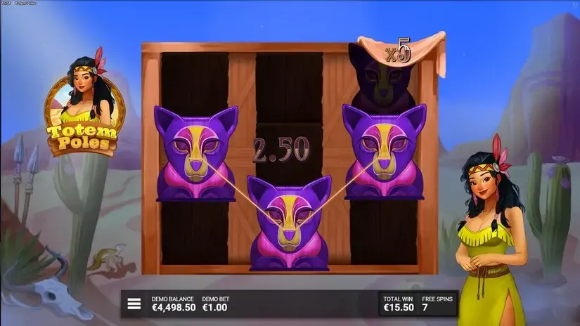 Totem Poles slot screenshot 5