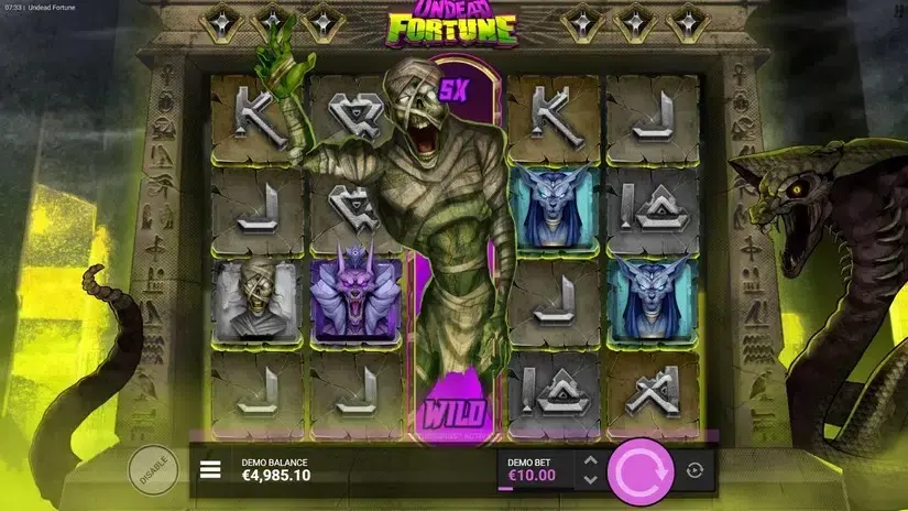 Undead Fortune slot screenshot 2