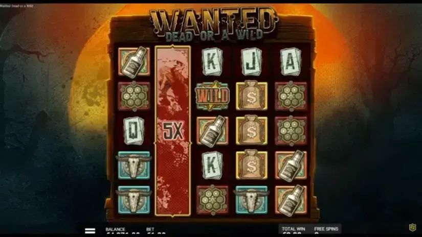 Wanted Dead or a Wild slot screenshot 3