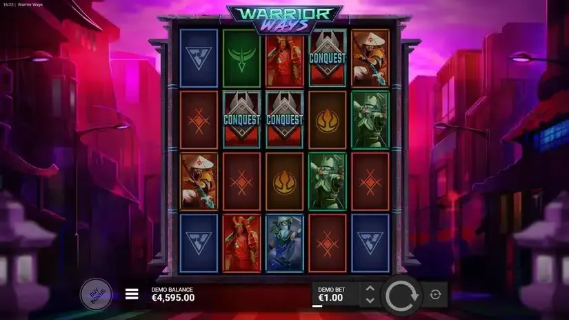 Warrior Ways slot screenshot 3