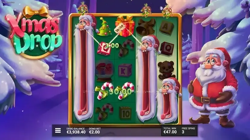 Xmas Drop slot screenshot 