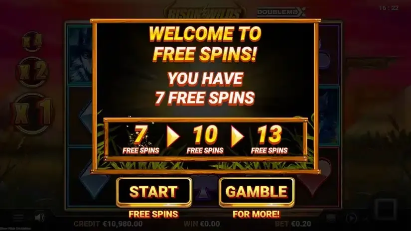 Bison Wilds DoubleMax slot screenshot 2