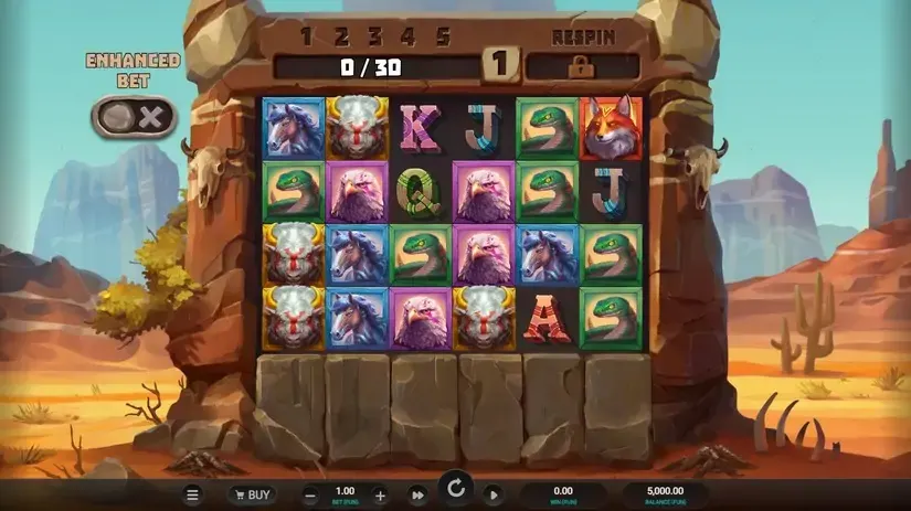 Celestial Buffalo slot screenshot 1