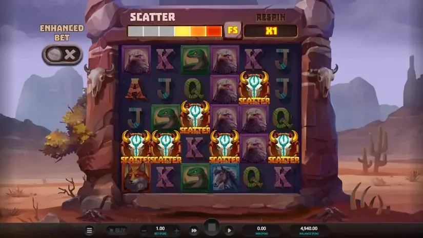 Celestial Buffalo slot screenshot 2