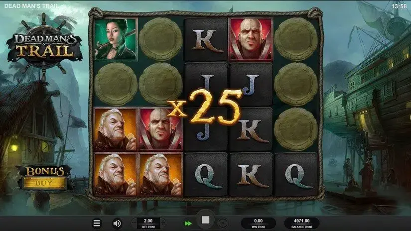 Dead Mans Trail slot screenshot 3