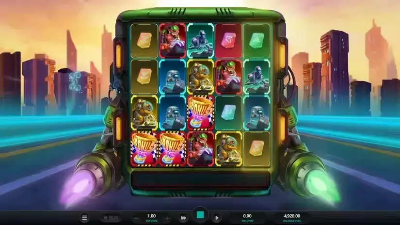 Galactic Racers slot screenshot 2
