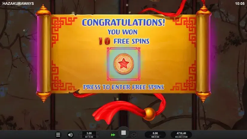 Hazakura Ways slot screenshot 4