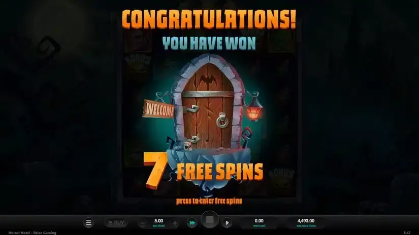 Horror Hotel slot screenshot 4